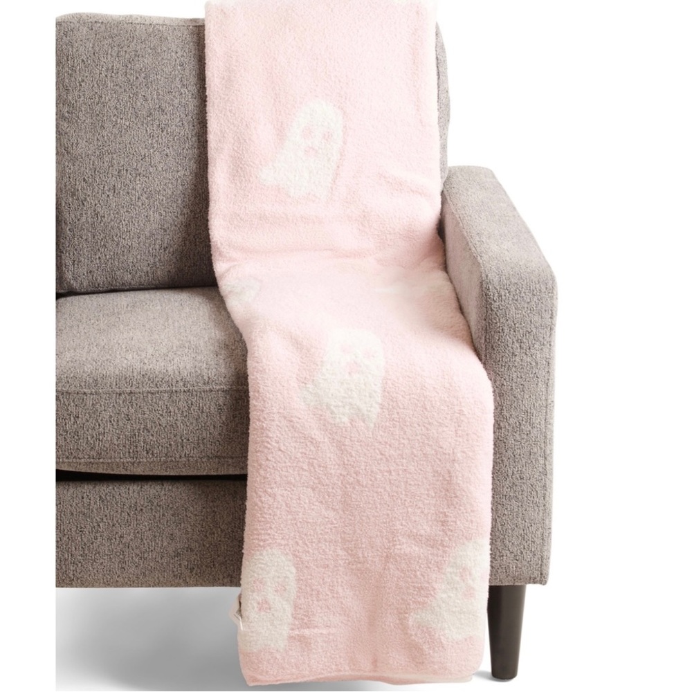 NEW Cupcakes & Cashmere Pink Ghost Blanket NWT